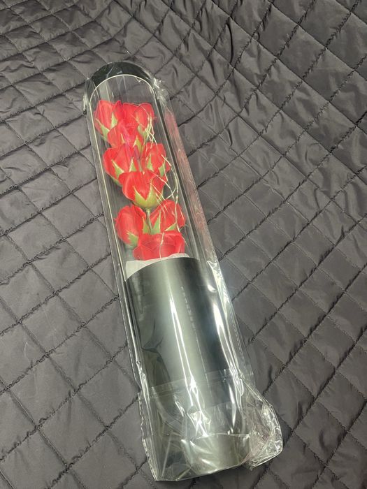 Троянди вічний букет з лед підсвіткою. Подарунковий букет 50 см.