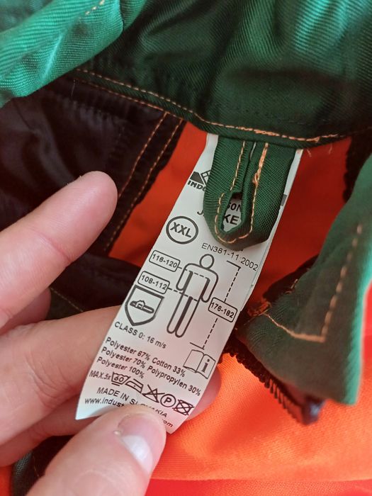 komplet pilarza spodnie ogrodniczki i kurtka kl 2 pilarz drwal