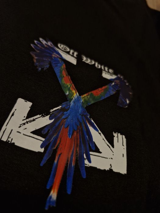 Nowa bluza męska off-white  L xl czarny 2nitkowa bawełna prezent