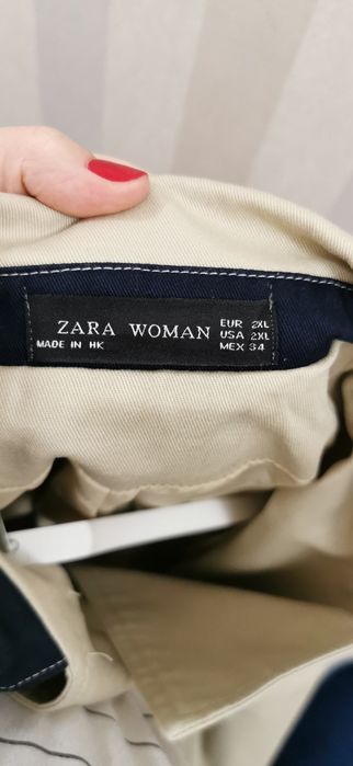Płaszcz płaszczyk dwurzędowy ZARA prochowiec L 40