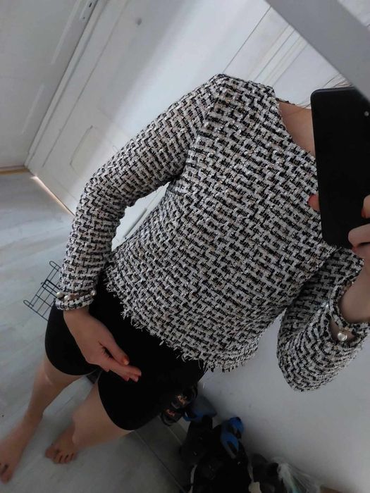 Bluza zara z perełkami S 36