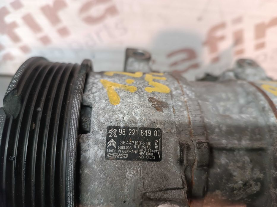 Compressor do AC Peugeot 208 / Citroen C3 II 1.2VTI Puretech 9822184980 447150-8110