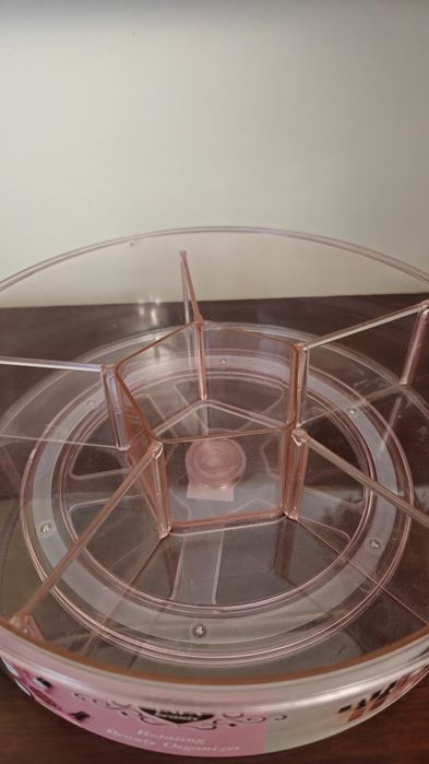 Duży obrotowy organizer kosmetyczny 30 cm