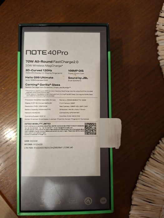 Infinix note 40 pro