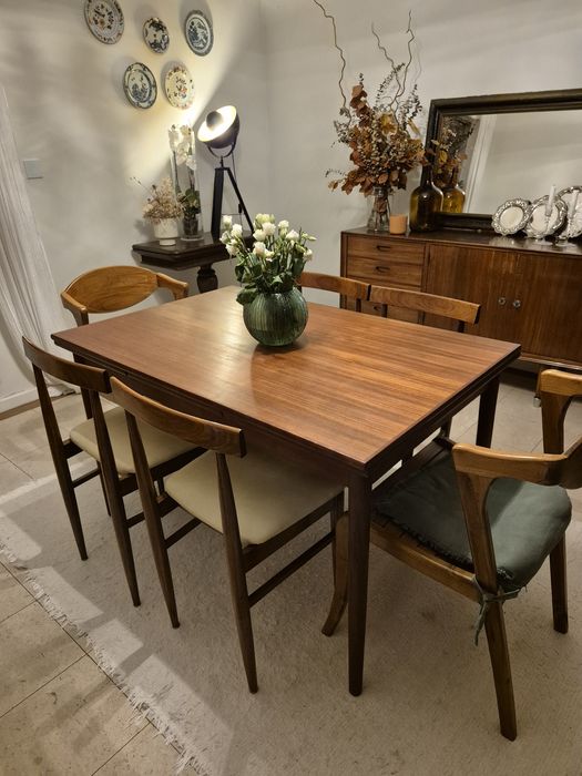 Original Dining Table – Mid-Century – Scandinavian Extendable64376368839297120