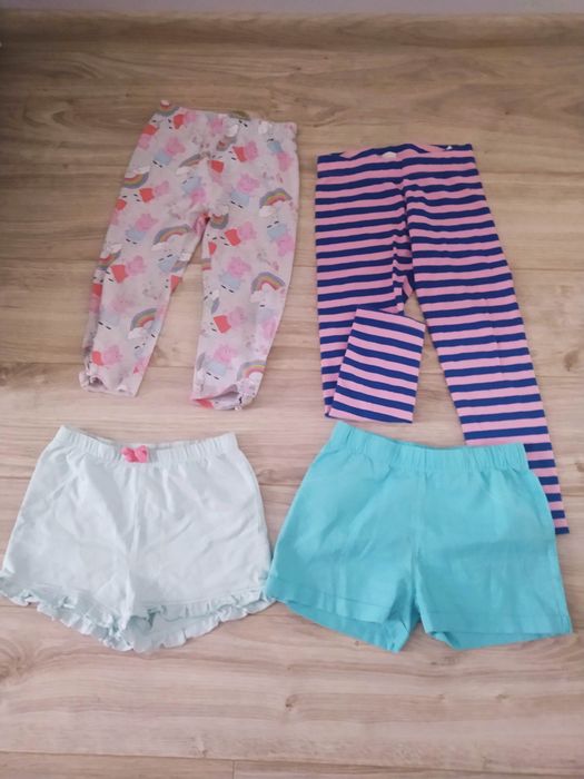 116 bluza HM spodnie HM spodenki sukienka Sinsay