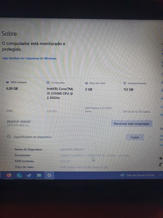 Portátil TOSHIBA I3