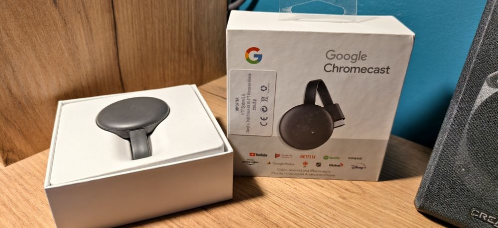 Google Chromecast 3, zestaw