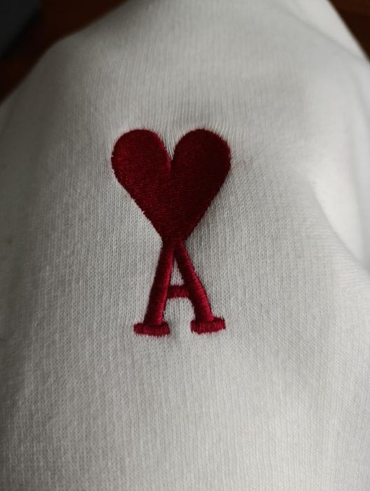 Hoodie Branco Ami Paris tamanho L