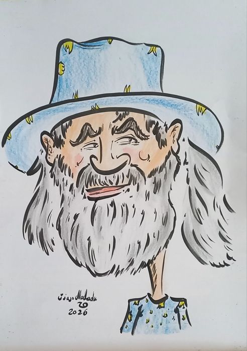 Art original cartoon 30x42cm