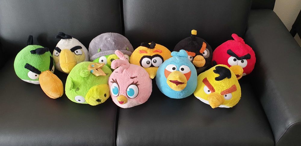 Coleção Completa Peluches Angry Birds - NOVOS