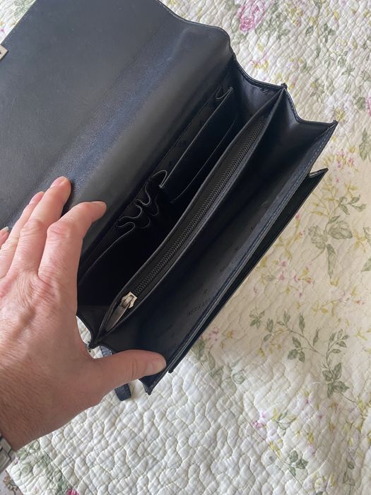 Барсетка из кожи Neri Karra