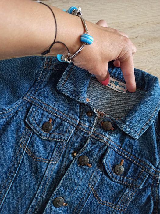 Stylowa kurtka jeansowa dla 1-2 latka