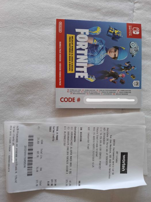 Nintendo Switch Edição Fortnite + Jogo Super Mario Deluxe