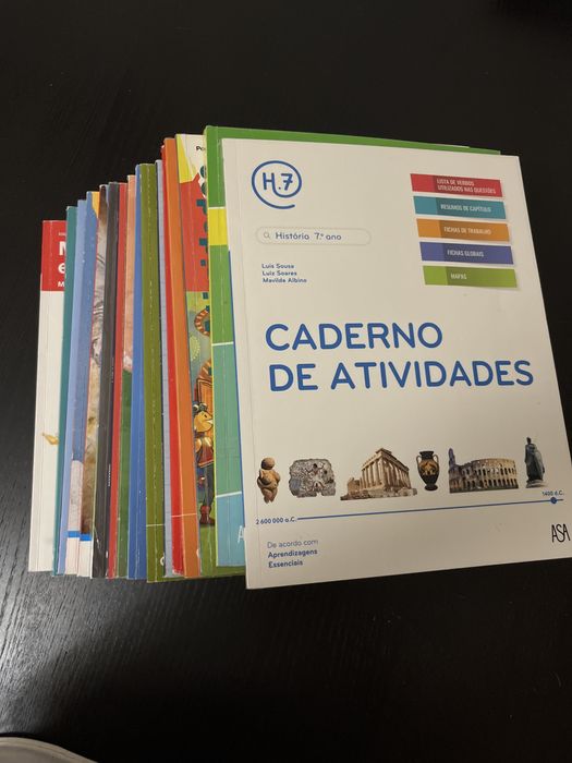 Livros de fichas do 7o ano