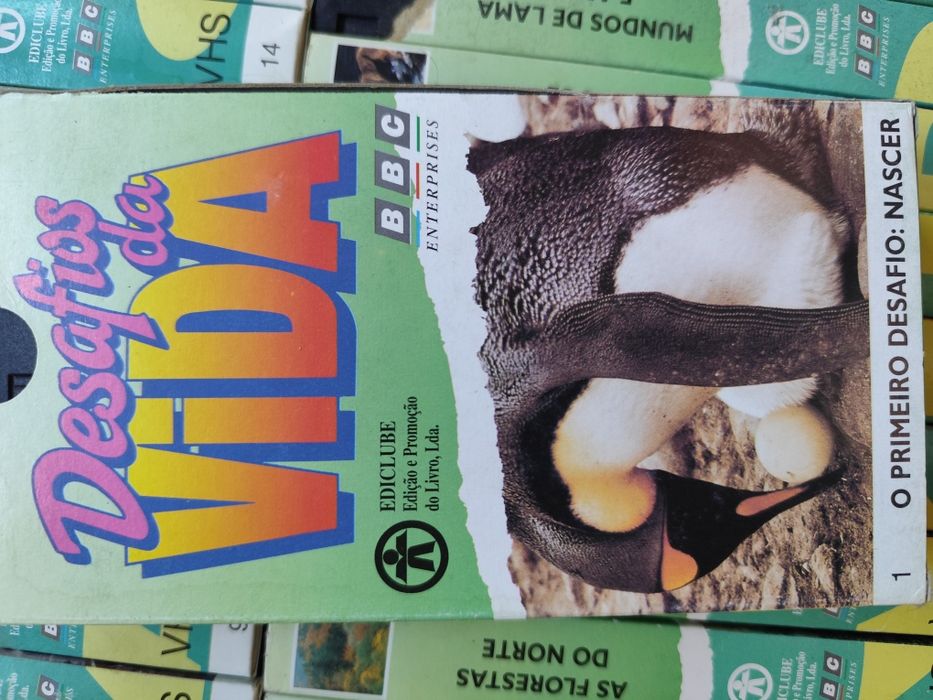 Cassetes VHS novas - Desafios da Vida