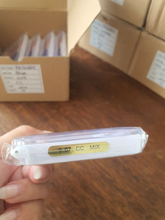 5 Caixas de pestanas rosa para extensão de pestanas