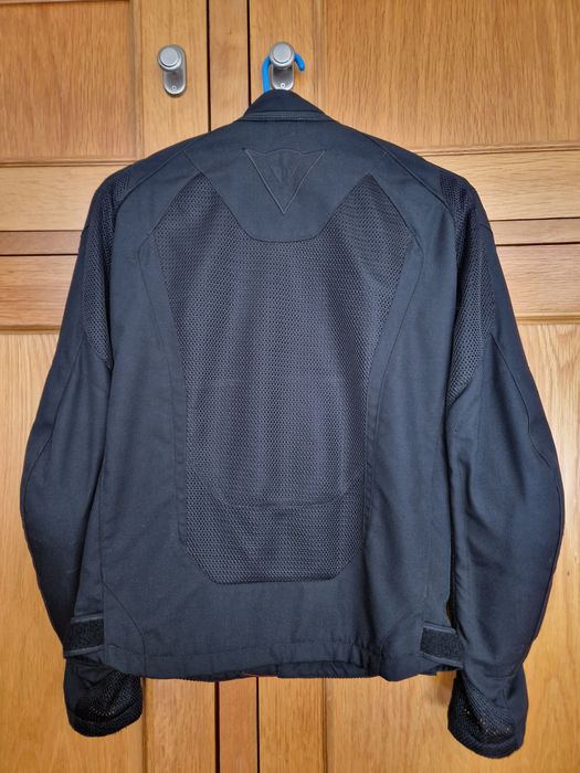 Casaco Dainese de verão Hyper Flux D-Dry Black - tamanho 48