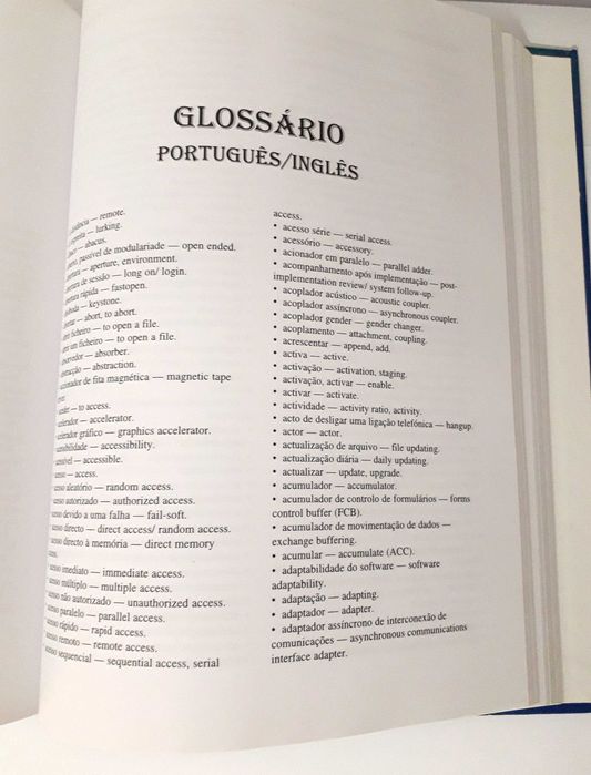 Dicionário de Termos Informáticos - Inglês-PT/PT-Inglês - 1997