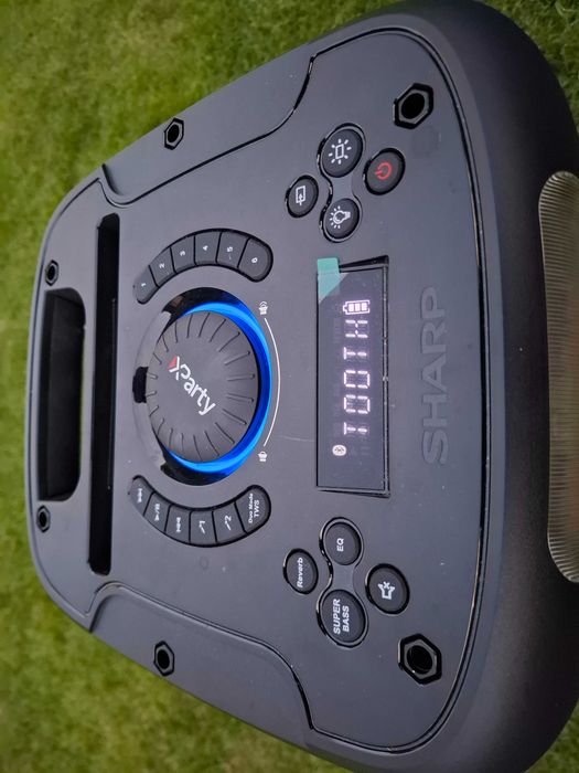 Głośnik Power Audio Sharp PS-949 66W Bluetooth Mikrofon Karaoke Czarny