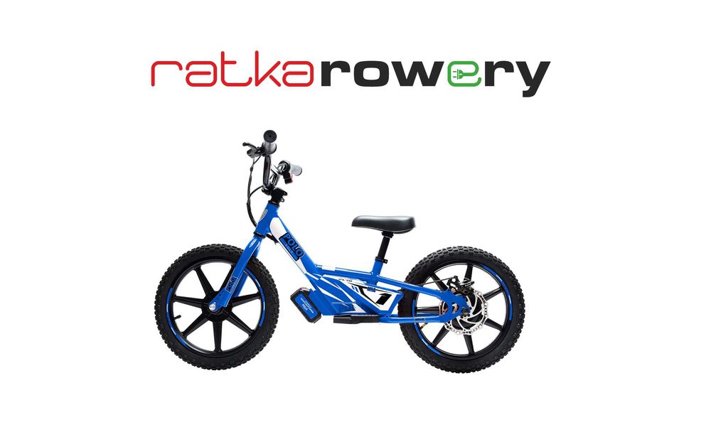 Rowerek biegowy elektryczny dla dzieci Polovolt ST16 Niebieski 16"