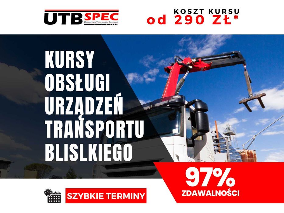 Kurs szkolenie obsługa HDS żurawie suwnice obsługi suwnic żurawi UDT !