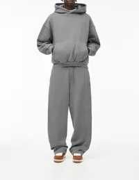 Спортивні штани чоловічі pull&bear l,сірі,широкі,брюки,трьохнитка,фліс