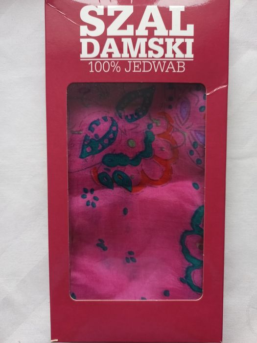 Szal damski,apaszka, chusta, 100%jedwab