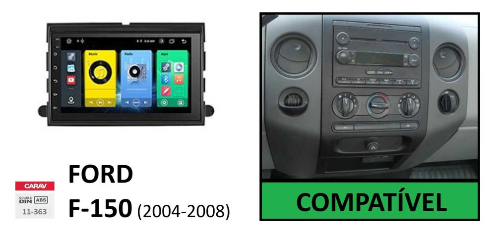 (NOVO) Rádio 2DIN • FORD F-150 (De 1997 a 2011) • Android GPS [4+64GB]