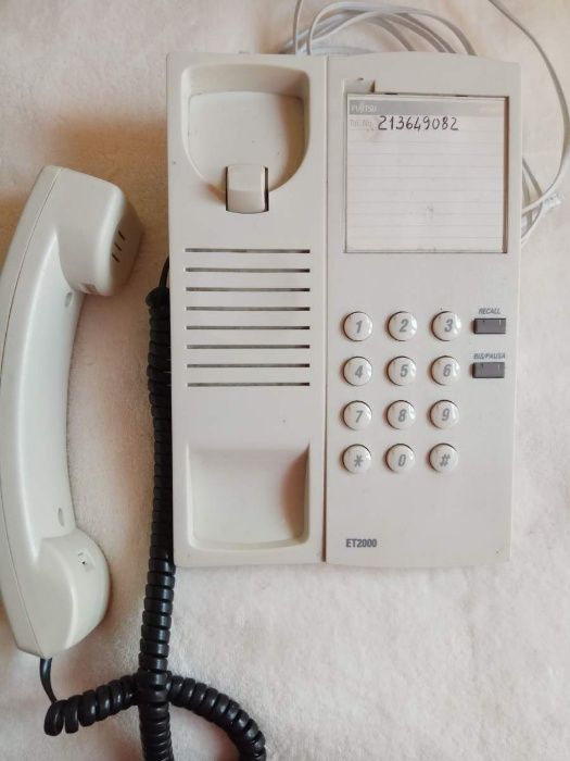 Telefone de mesa - Branco - a funcionar441594551133153282