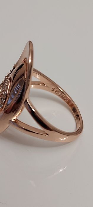 Zjawiskowy pierścień Różowe złoto 585 PROMOCJA!