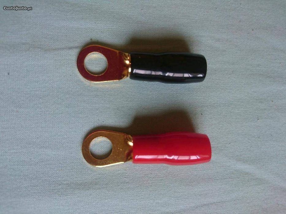 Terminais banhados a ouro