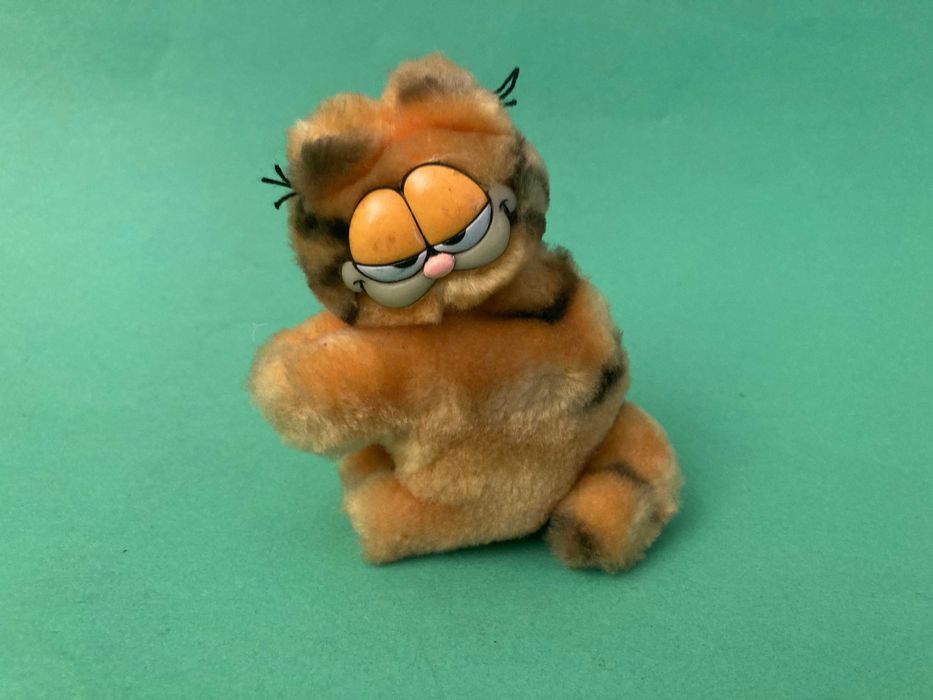 Boneco Garfield de pendurar com molas Anos 80 United Feature Syndicate