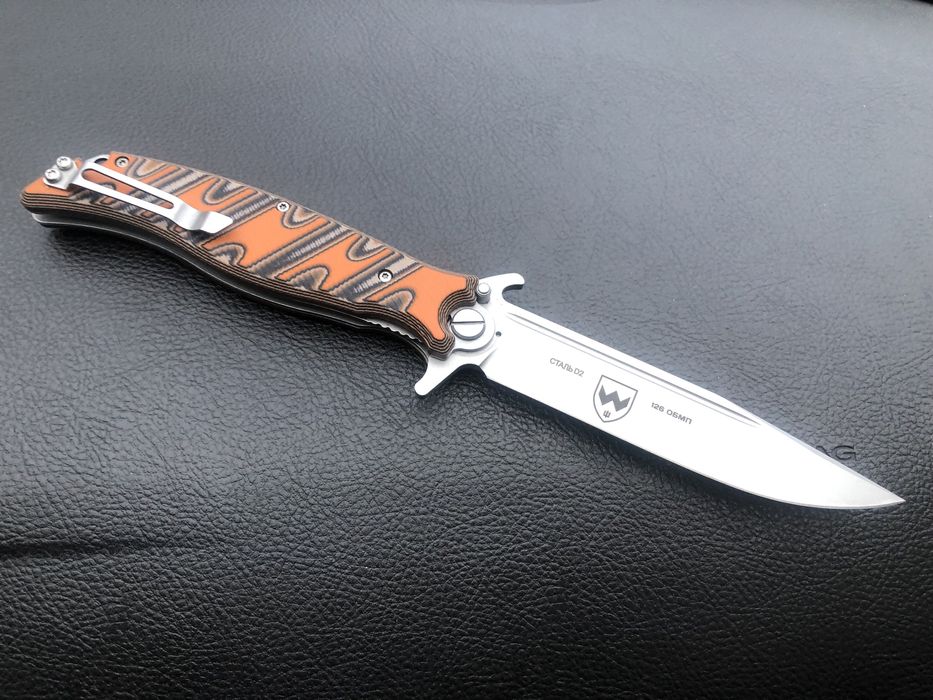 Складной нож Розкладний ніж Финка С Нокс з кліпсою