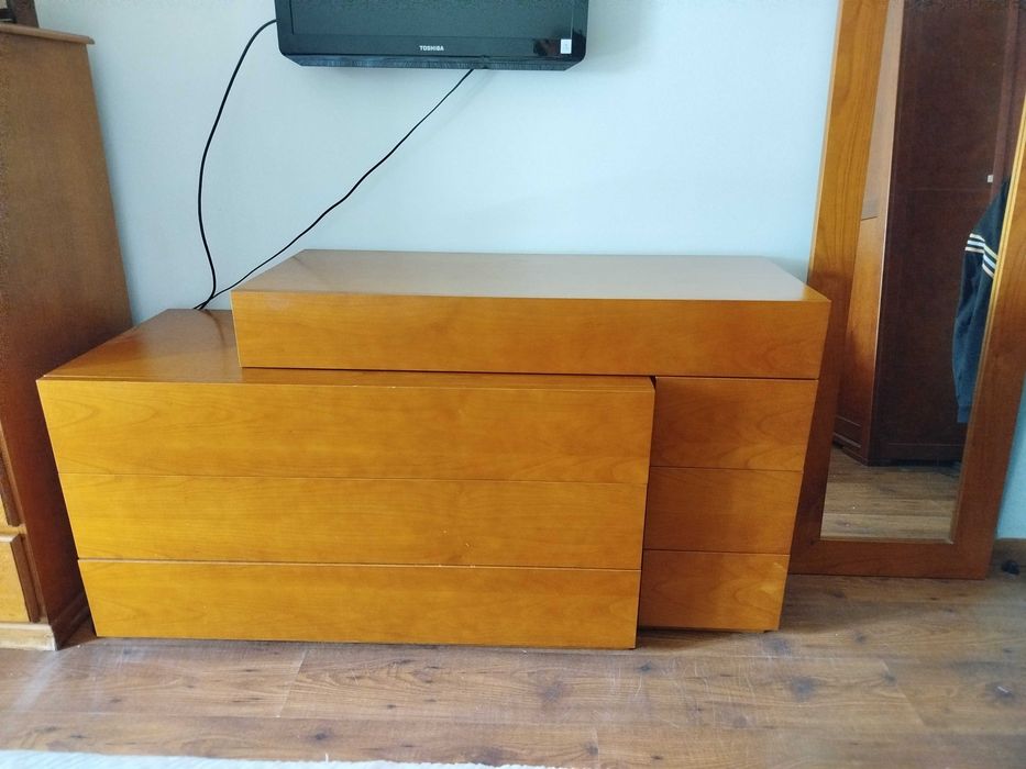 Mobília quarto casal em cerejeira
