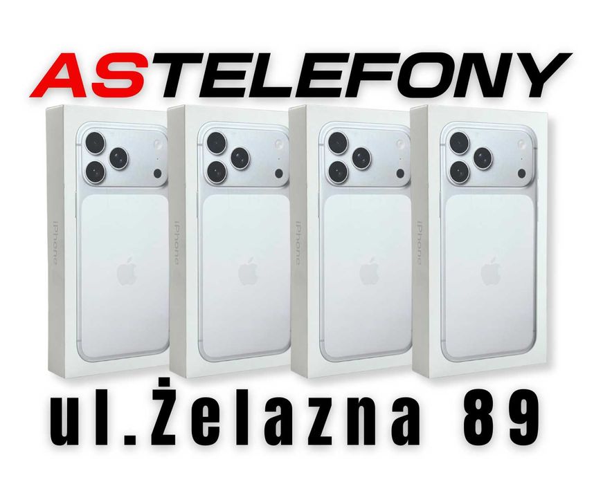 IPhone 17 Pro Max 512GB Srebrny 7200zł Żelazna 89 W-wa Warszawa