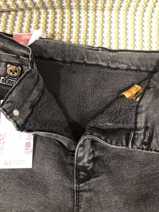 Утеплені джинси для хлопчика 134-140.В середині мех.