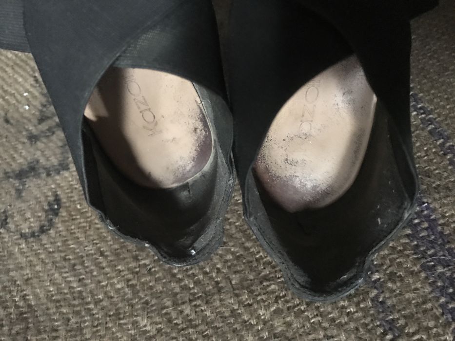 Buty Sandały Kazar 38 czarne, używane, skórzano-gumowe