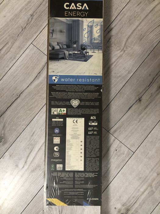 Ламинат Casa Energy 1285×192×8 мм – 1 упаковка (8 шт / 1,97 м²)