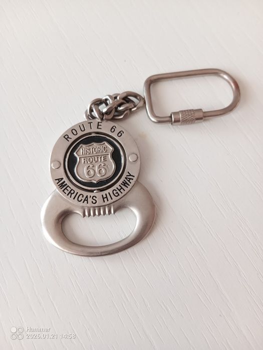 Harley Davidson Route 66 brelok do kluczy- otwier