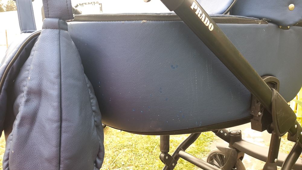 Коляска 2 в 1 синяя