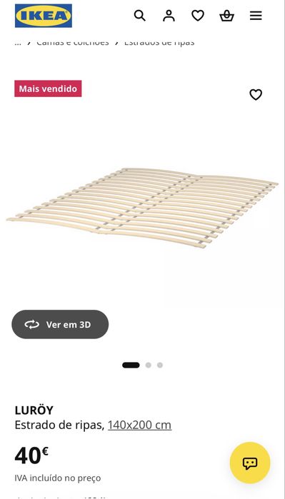 Cama madeira 140x200