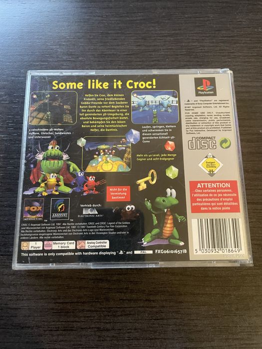 Jogo Croc Legend of the Gobbos PlayStation 1 (CIB)