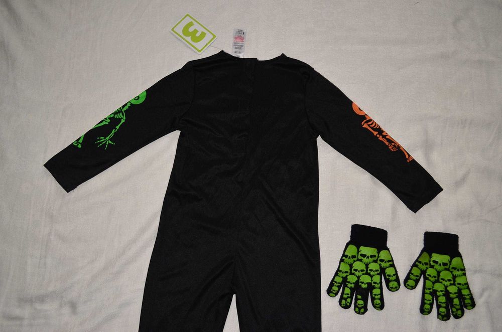 Новый костюмчик Скелетик череп кости вампир ромпер кащей Хэллоуин ночь