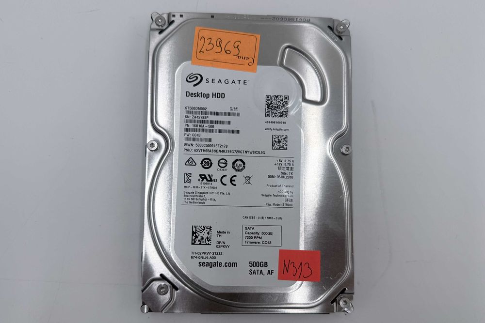 Dysk HDD Seagate 500GB 3.5 SATA GW3m N313