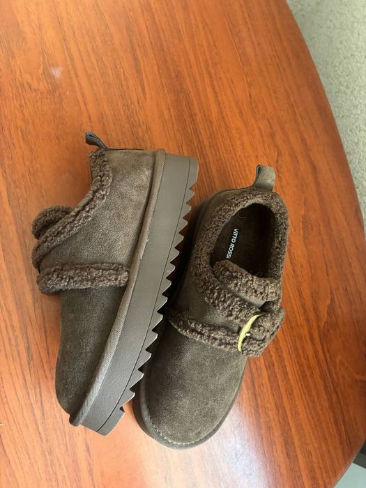 Угги замшеві низькі на хутрі.. VITTO  ROSSI.