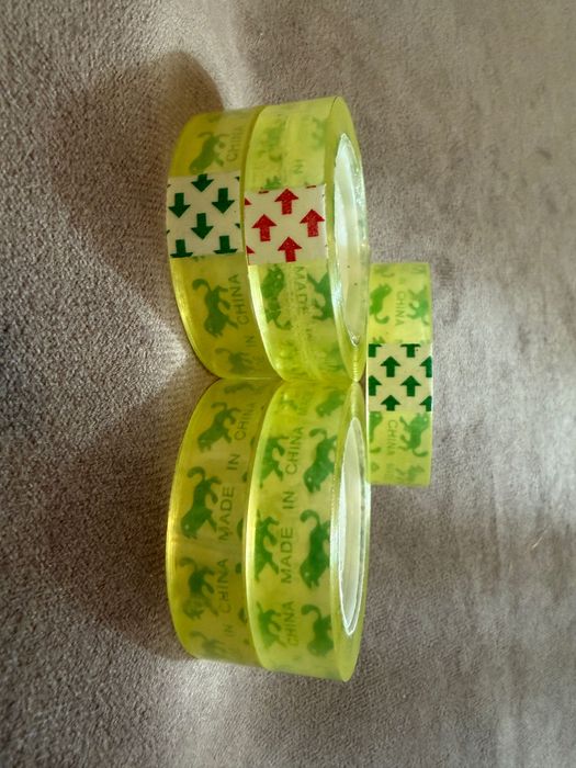 5x taśma klejąca bezbarwna wąska - 1cm