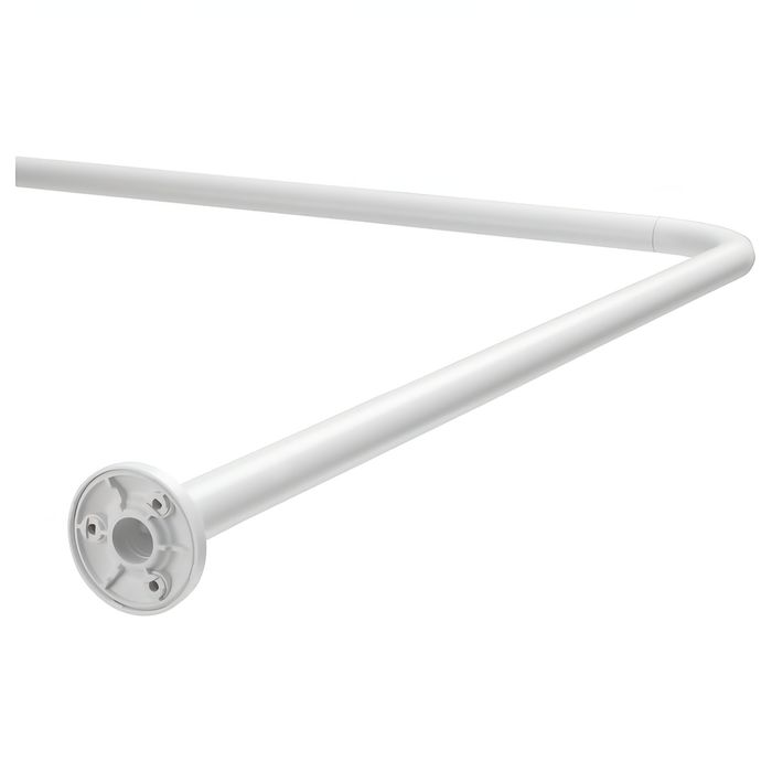 Varão p/cortina de duche - branco