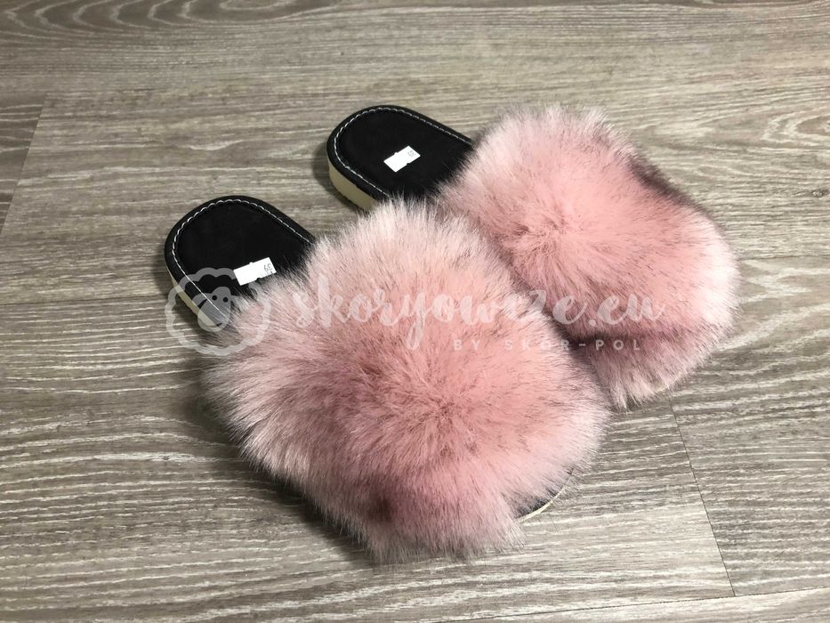 Klapki Futrzane Pantofle ze sztucznym futerkiem Różne kolory 36,37,40