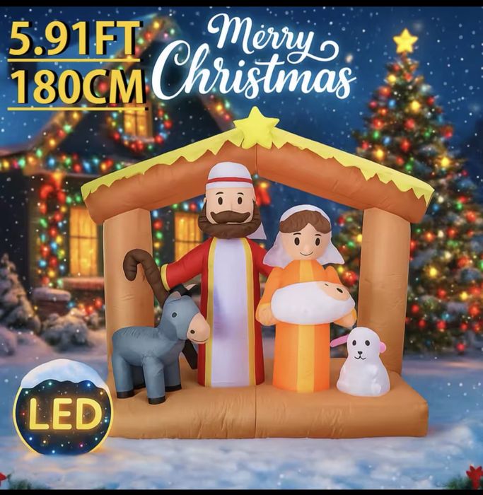 Presépio Natal de exterior - Insuflável